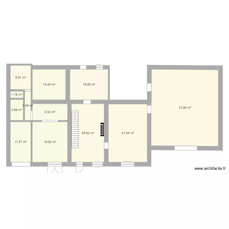Existant Vaisseliere Rez de chaussé V1. Plan de Existant Vaisseliere Rez de chaussé V1. Plan de