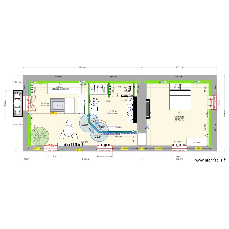 Membrey 15 Simon. Plan de 43 pièces et 658 m2