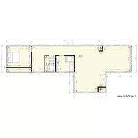 ss sans divisions avec fenetres et escalier plac&eacute;s