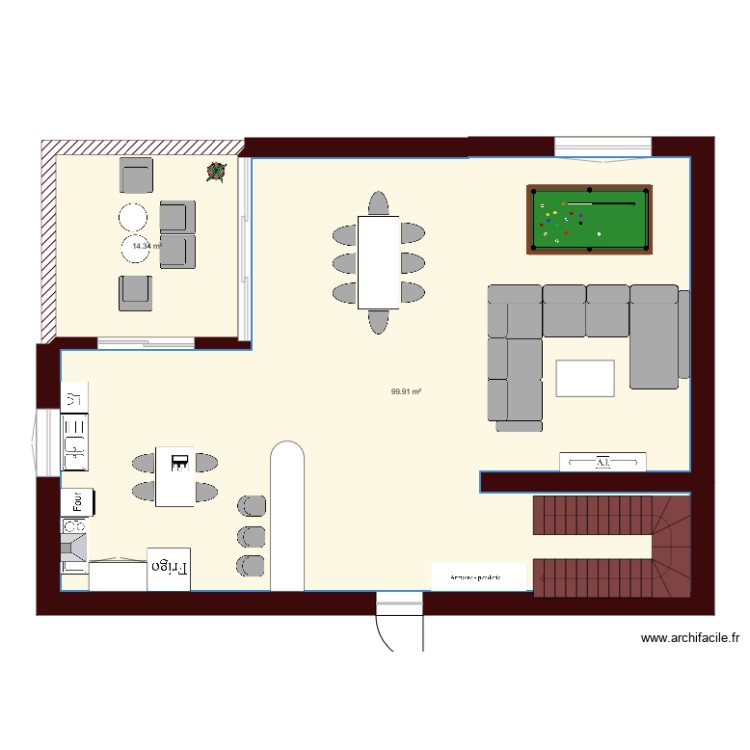 A Colocation Plan Sample Colocation - Plan dessiné par MissMiyu