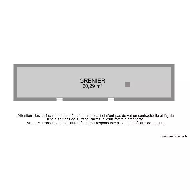 BI 6739 GRENIER. Plan de 