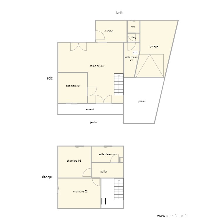 gallay am 1192. Plan de 15 pièces et 102 m2