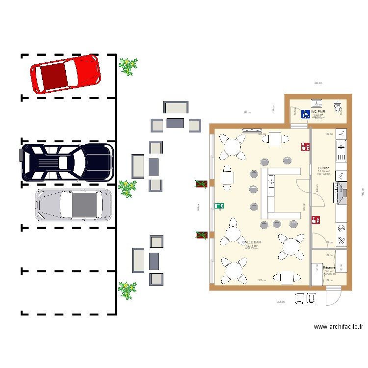 bar à vin. Plan de 0 pièce et 0 m2