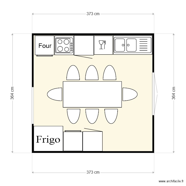 cuisine noyal 2. Plan de 0 pièce et 0 m2