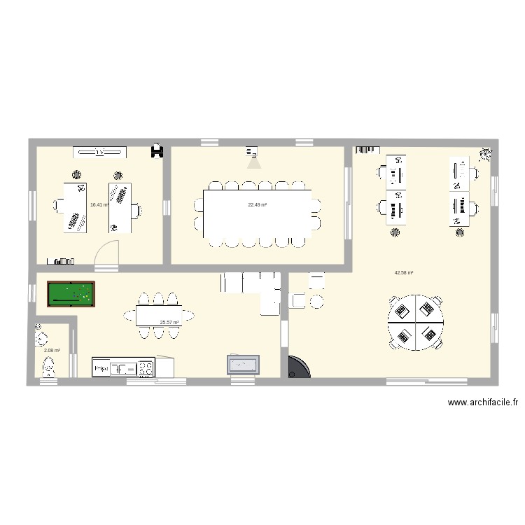 bureaux. Plan de 0 pièce et 0 m2
