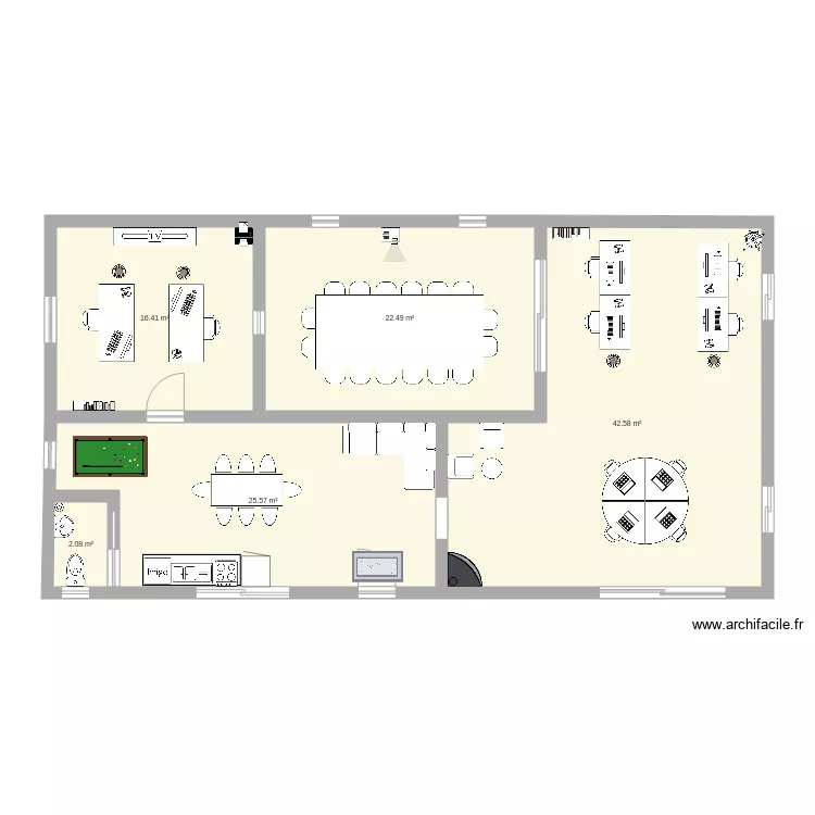 bureaux. Plan de 