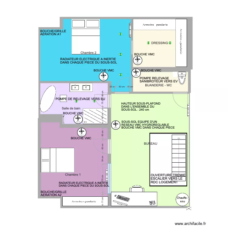PLAN Déclaration préalable COLOMBES. Plan de PLAN Déclaration préalable COLOMBES. Plan de