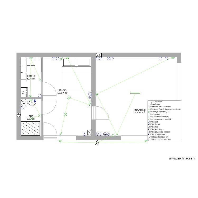 appentis studio longefond appareillage. Plan de 0 pièce et 0 m2