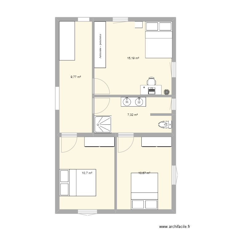 quentin jess etage. Plan de 0 pièce et 0 m2