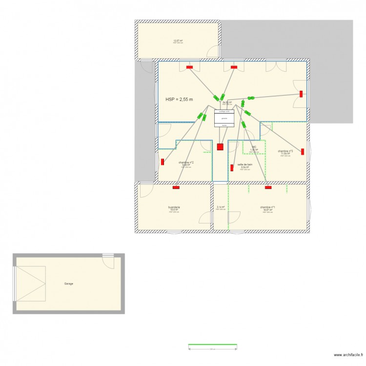 gainable. Plan de 0 pièce et 0 m2