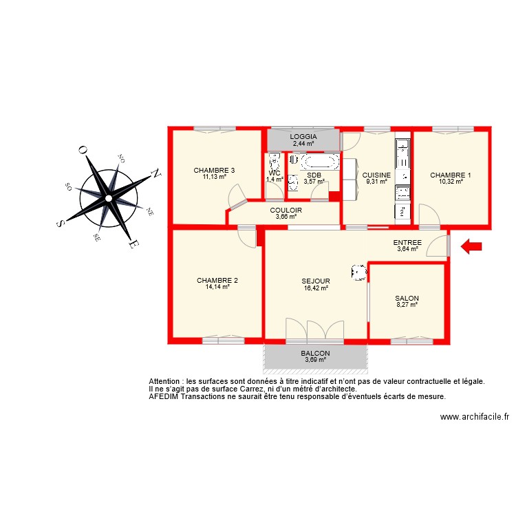 BI 6375. Plan de 0 pièce et 0 m2