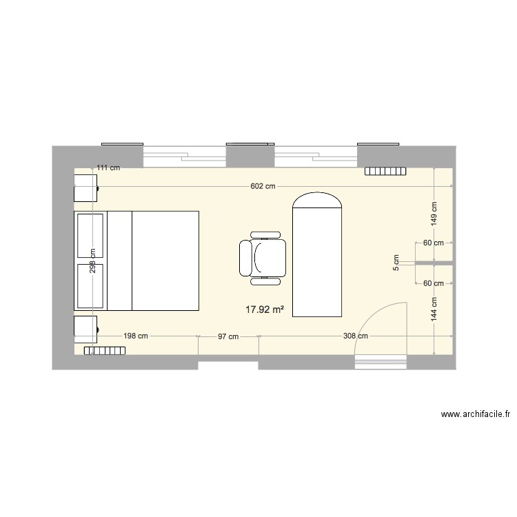 Chambre EST 2 étage. Plan de 0 pièce et 0 m2