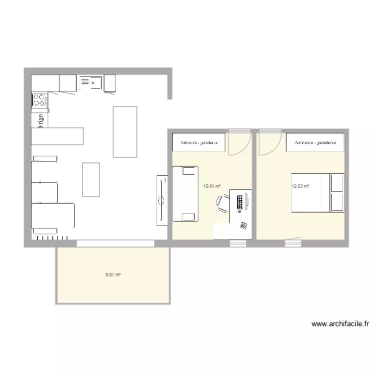 appartementv2. Plan de 