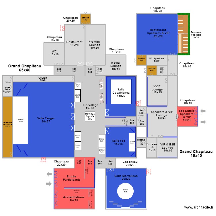 MEDays 2024 V22 Optimisé. Plan de 28 pièces et 5517 m2