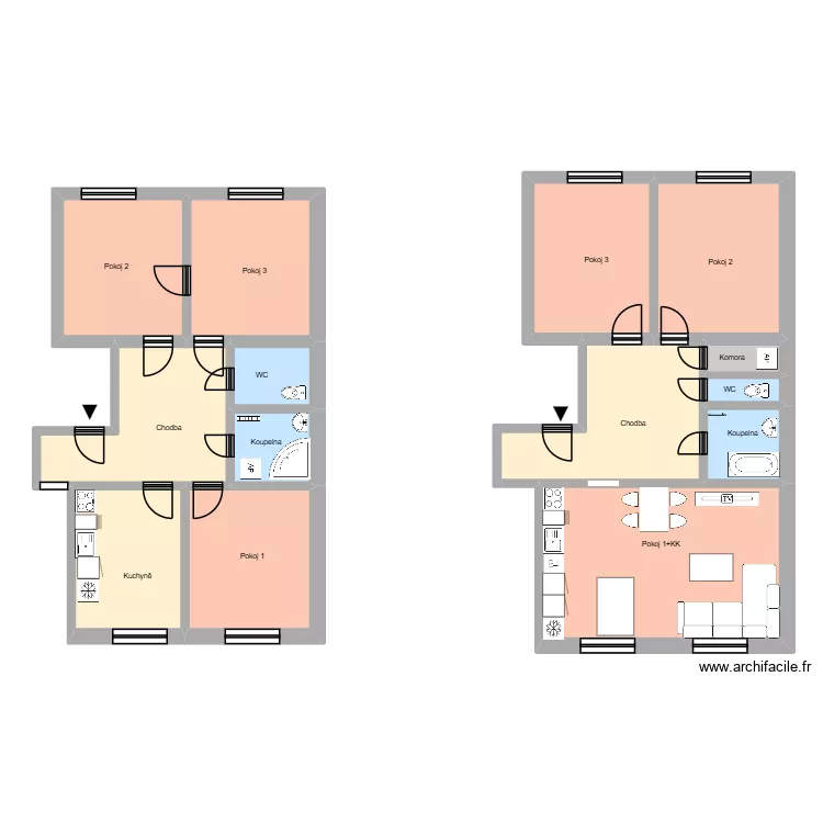 Stavbařsk&aacute; 278 byt 4 HA. Plan de 18  et 270 m²