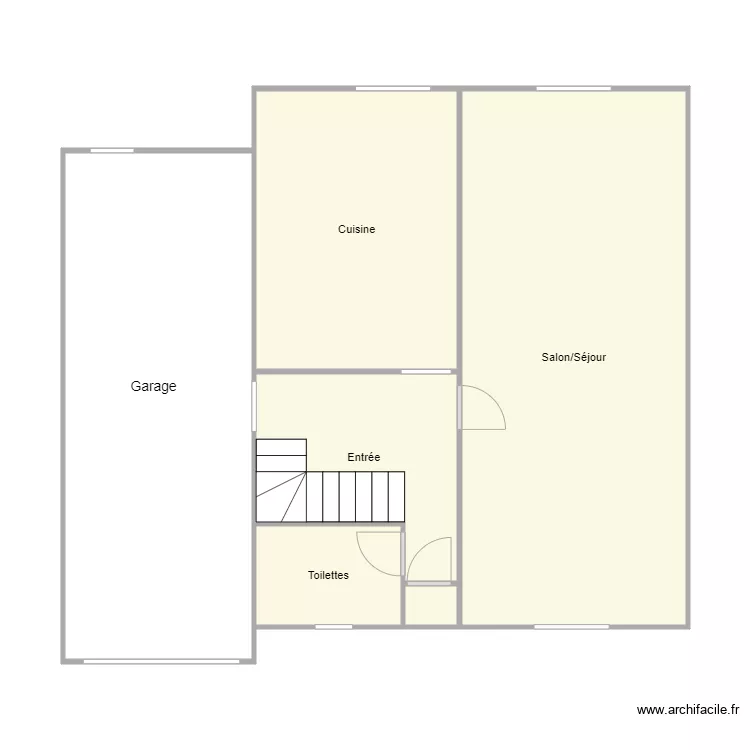 plan rdc Le Bars. Plan de 