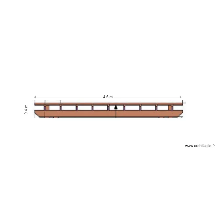 Pergola face. Plan de Pergola face. Plan de