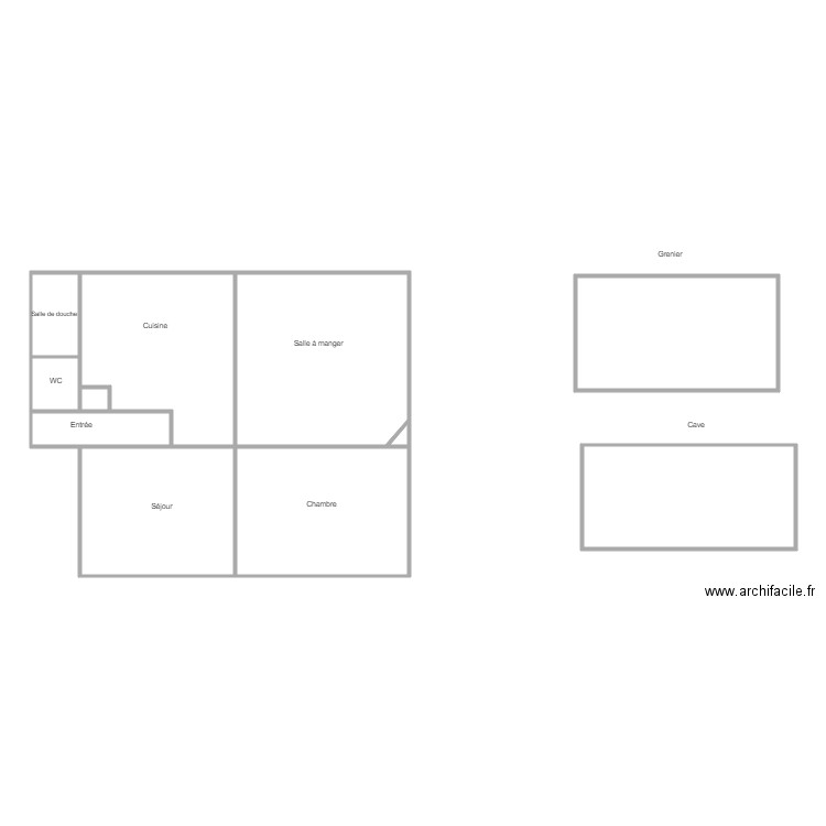 Saint JULIEN 1er étage. Plan de 0 pièce et 0 m2