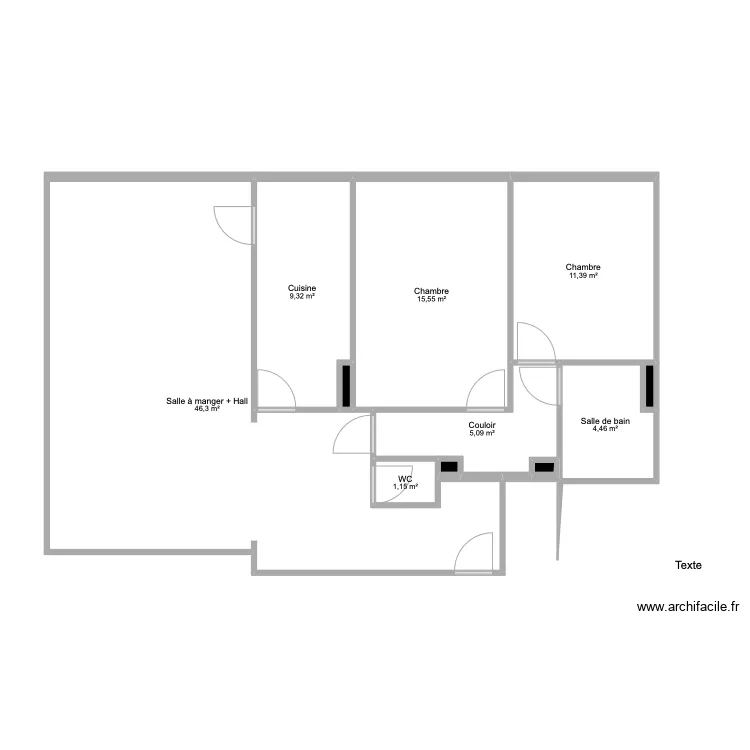 144b Circulaire. Plan de 