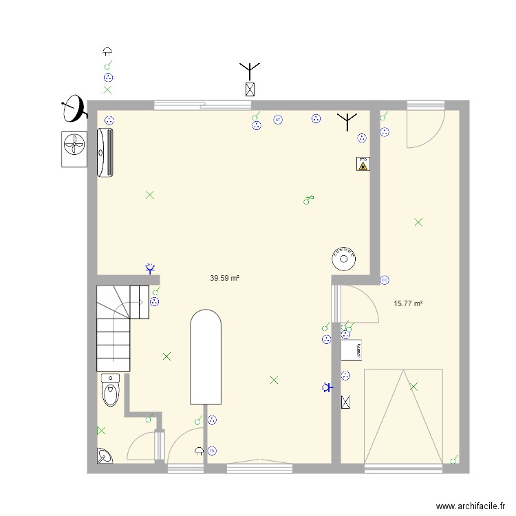 MAISON ALINE. Plan de 0 pièce et 0 m2