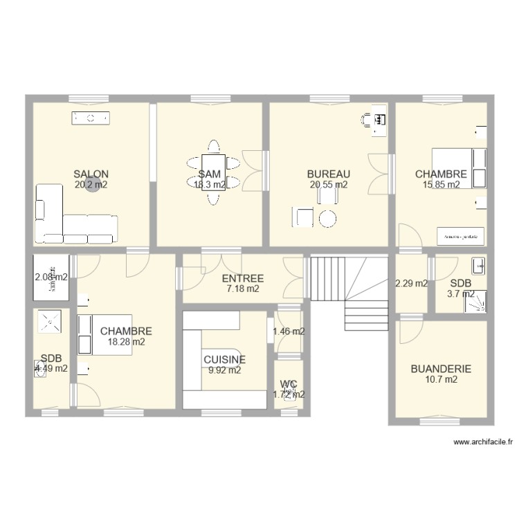 GUEGUEN. Plan de 0 pièce et 0 m2