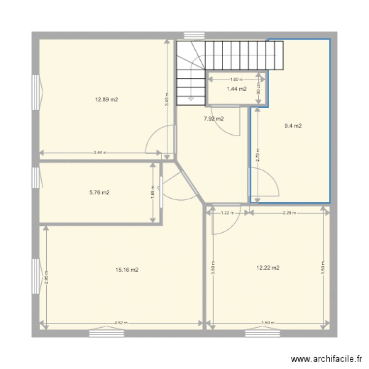 1er étage définitif. Plan de 0 pièce et 0 m2