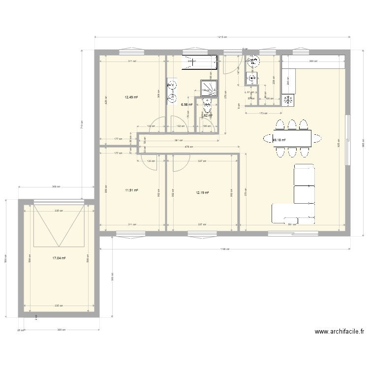 maison orthevielle. Plan de 0 pièce et 0 m2