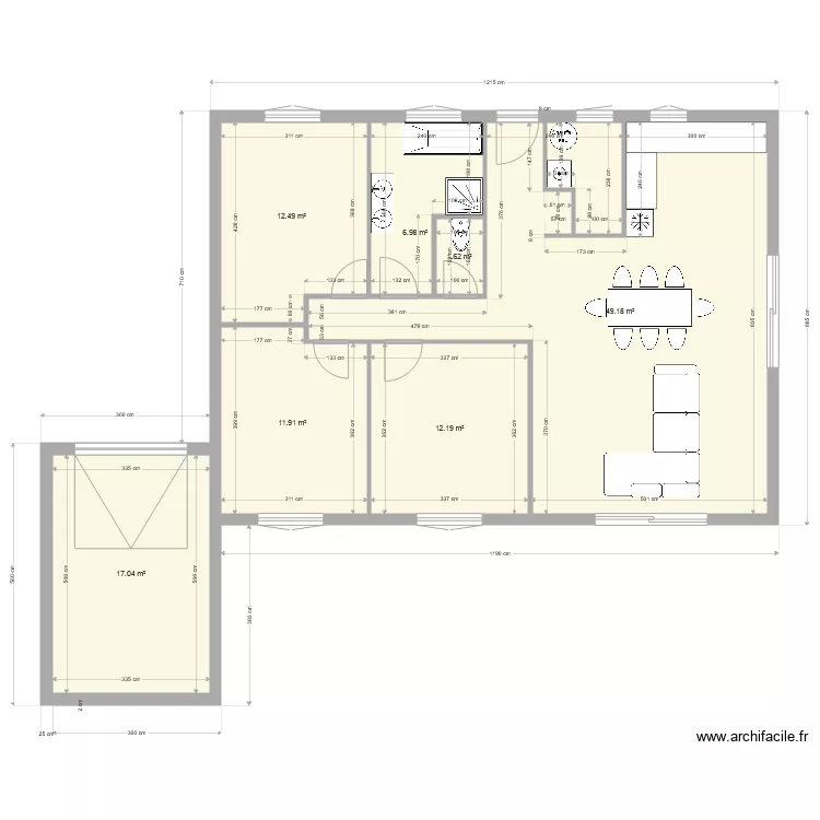 maison orthevielle. Plan de 
