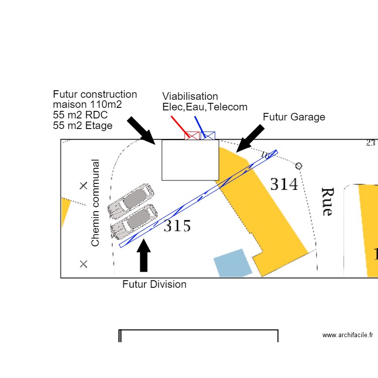 construction maison neuve 110 m2 . Plan de 0 pièce et 0 m2