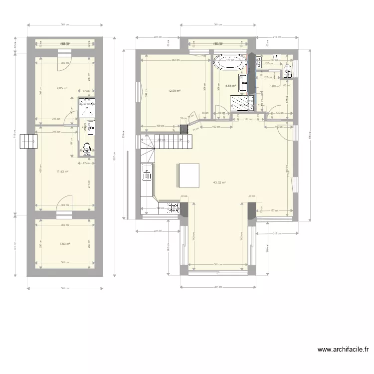 voltaire new 04 no mobilier. Plan de 