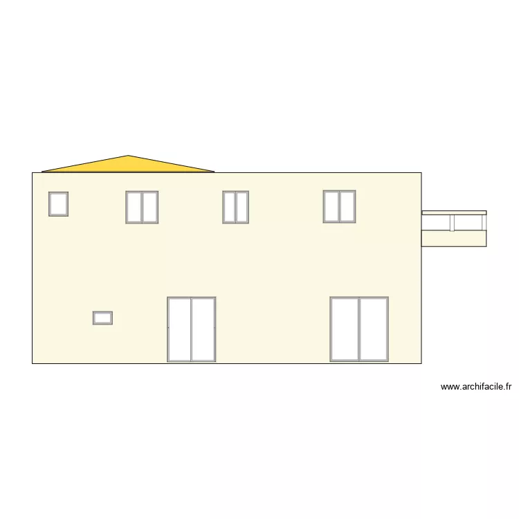 facade ouest modifiée 2. Plan de facade ouest modifiée 2. Plan de