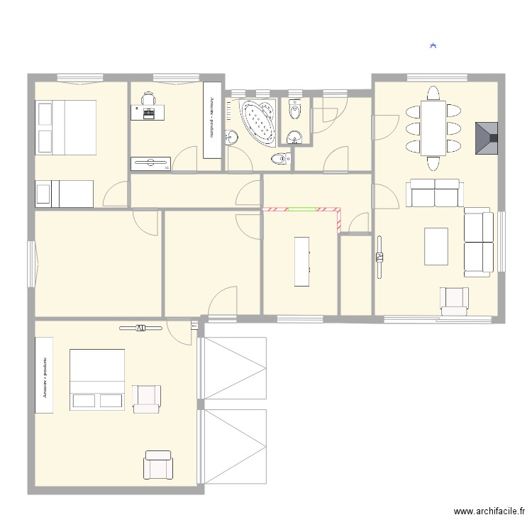 Projet renovation 4 wil. Plan de 0 pièce et 0 m2