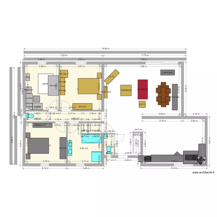 MAISON 3. Plan de MAISON 3. Plan de
