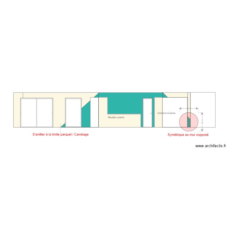 Peinture Cuisine. Plan de 0 pièce et 0 m2