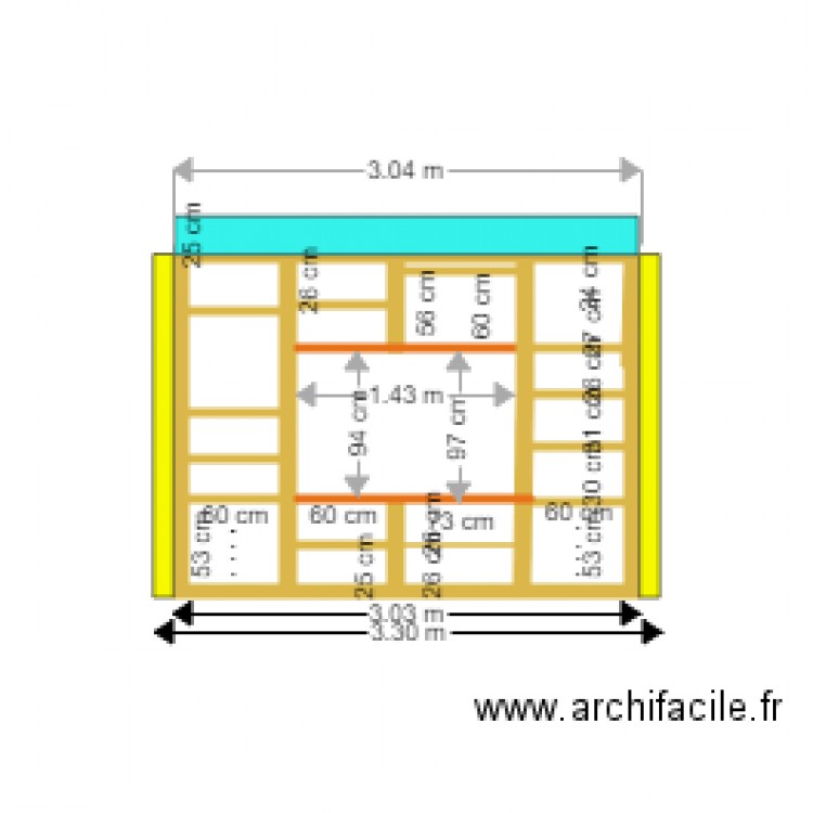 Bibliothèque projet 1. Plan de 0 pièce et 0 m2