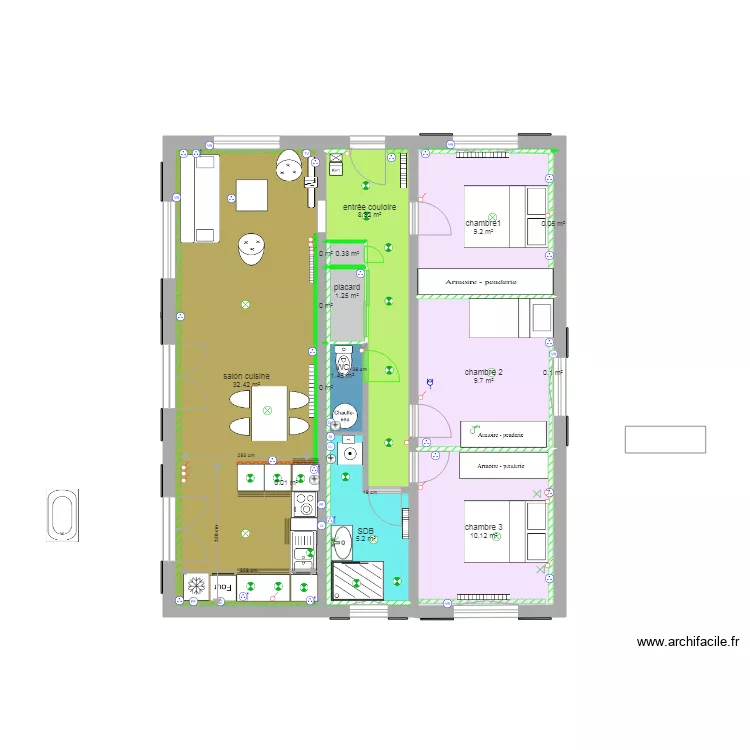 appart arlac xuxen azkena 2. Plan de 