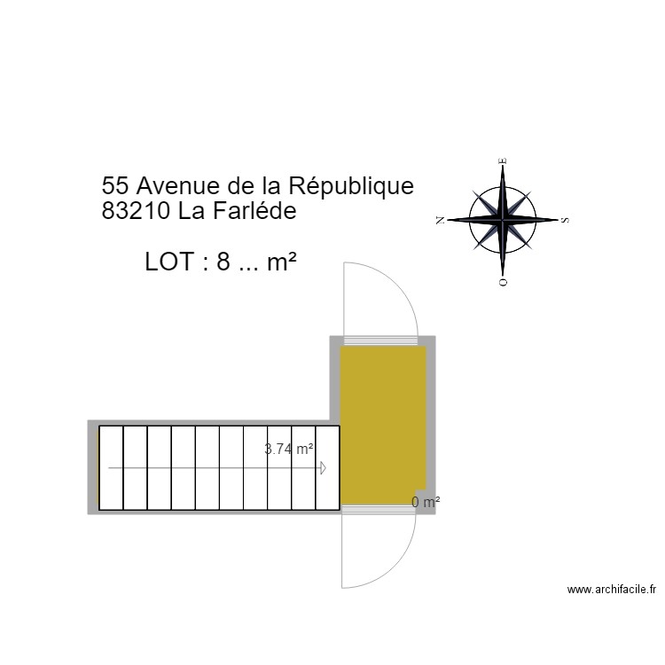 55 avneue de la rep la farléde lot 8. Plan de 0 pièce et 0 m2