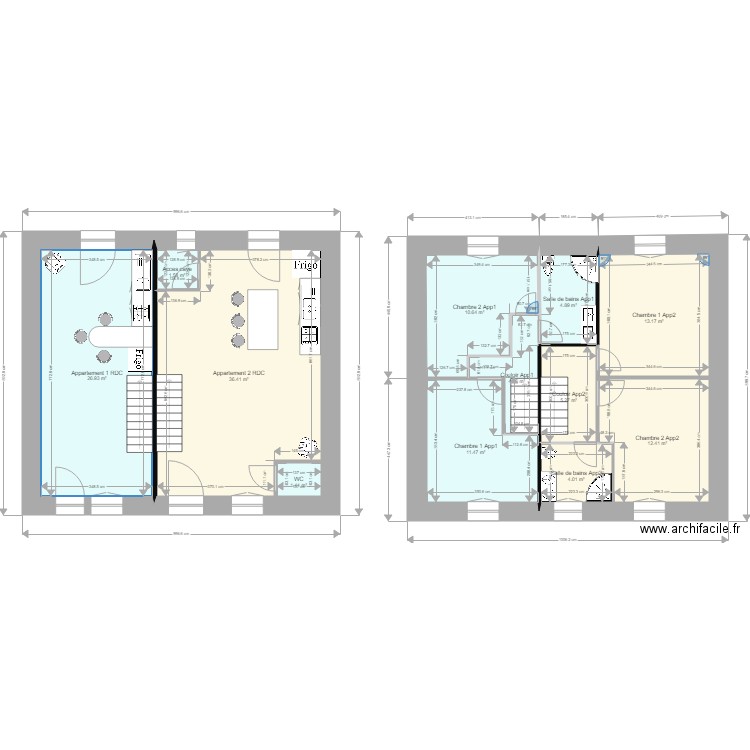 immeuble bains. Plan de 0 pièce et 0 m2