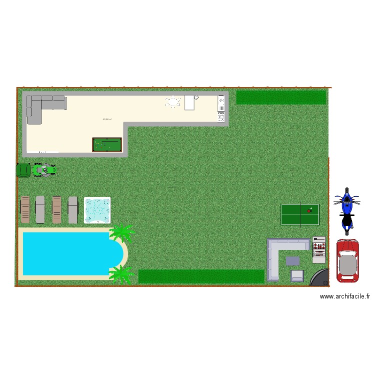 maison as titouant . Plan de 0 pièce et 0 m2
