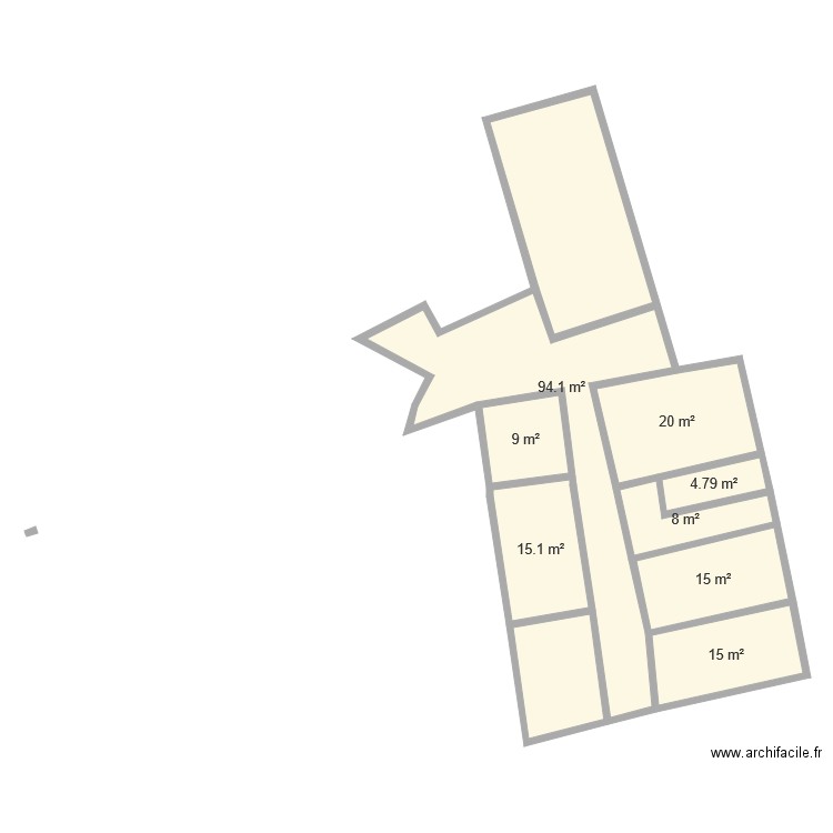 PLANT M 1. Plan de 0 pièce et 0 m2