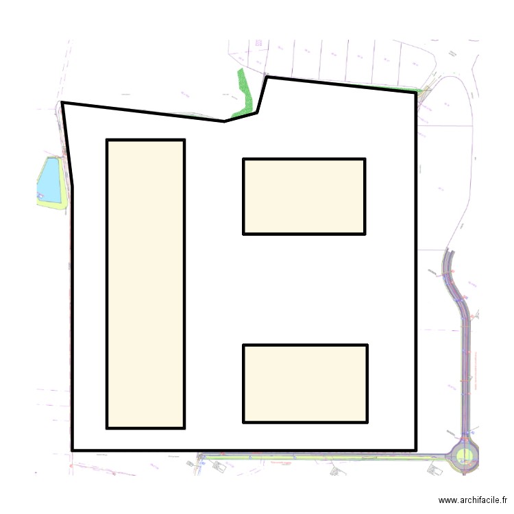 45141 croquis. Plan de 4 pièces et 132 m2