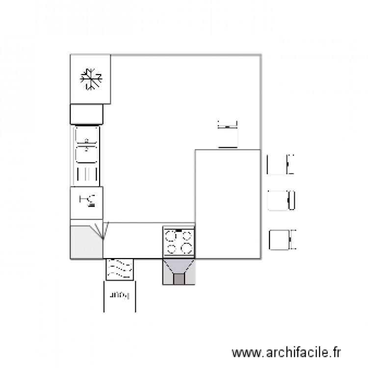 CUISINE NIVEAU 1. Plan de 0 pièce et 0 m2