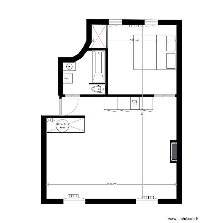  monge projet. Plan de 0 pièce et 0 m2