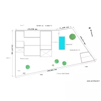  Plan de masse bisBIS PISCINE &agrave; 3M  6 7M fois 3 2M