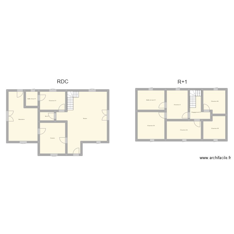 350601210. Plan de 13 pièces et 164 m2