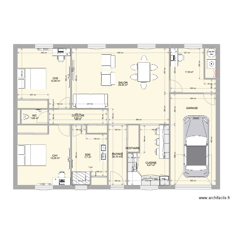 PROJET FONDOUCE. Plan de 0 pièce et 0 m2