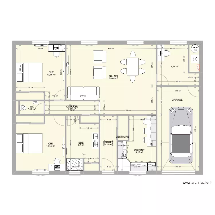 PROJET FONDOUCE. Plan de 