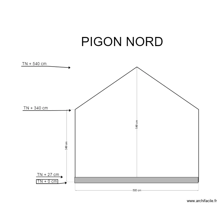 PLAN PIGON NORD. Plan de 