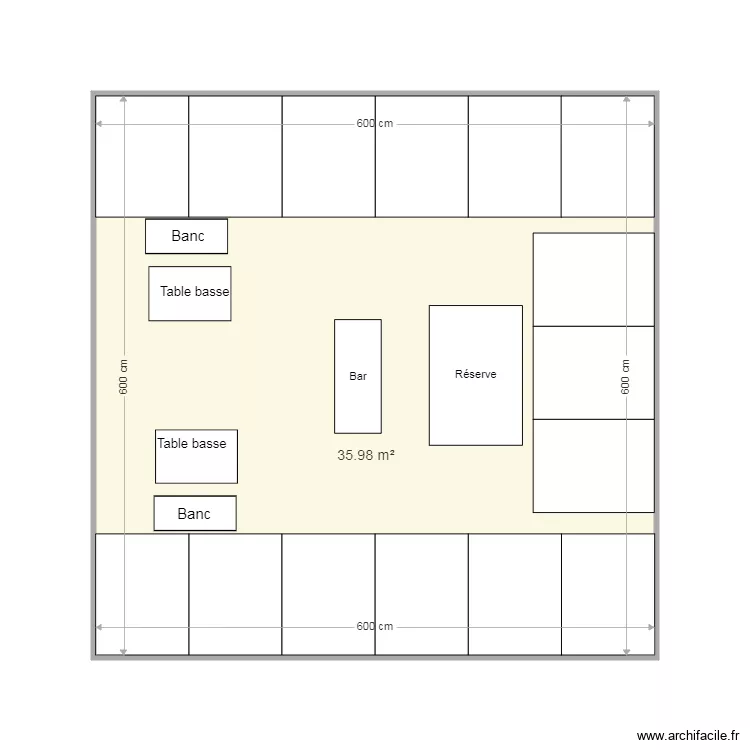 rando lyon 36m2 bis. Plan de 