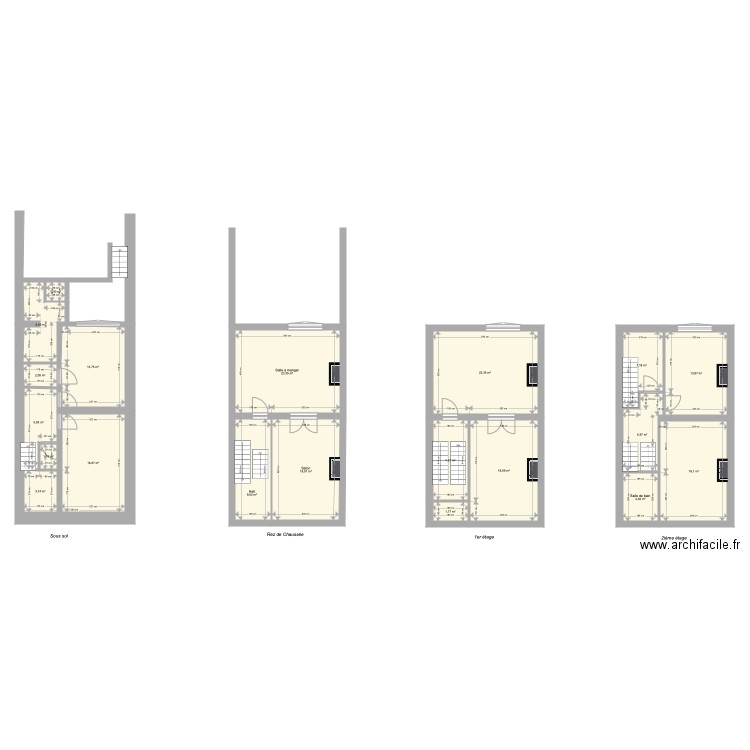 Av Albert Existant. Plan de 0 pièce et 0 m2